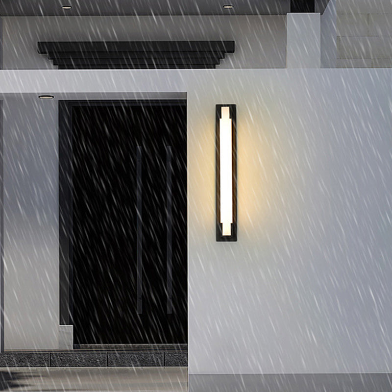 Stainless Steel Acrylic Rectangular LED Wall Sconce Lamp