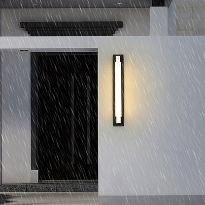 Stainless Steel Acrylic Rectangular LED Wall Sconce Lamp