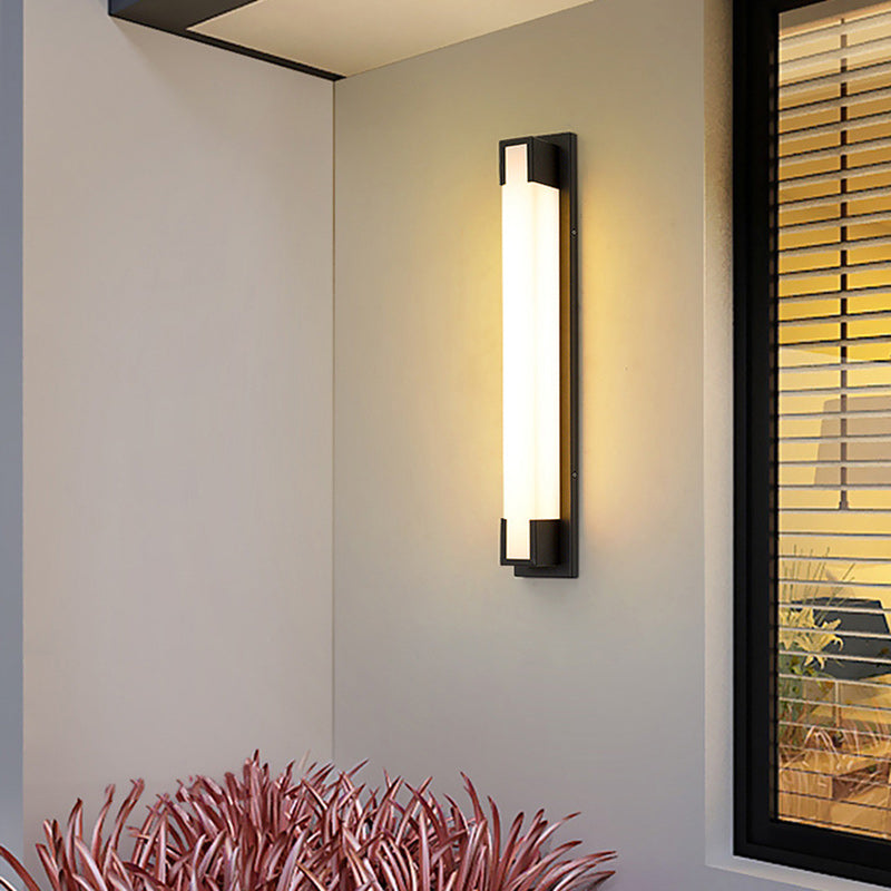 Stainless Steel Acrylic Rectangular LED Wall Sconce Lamp