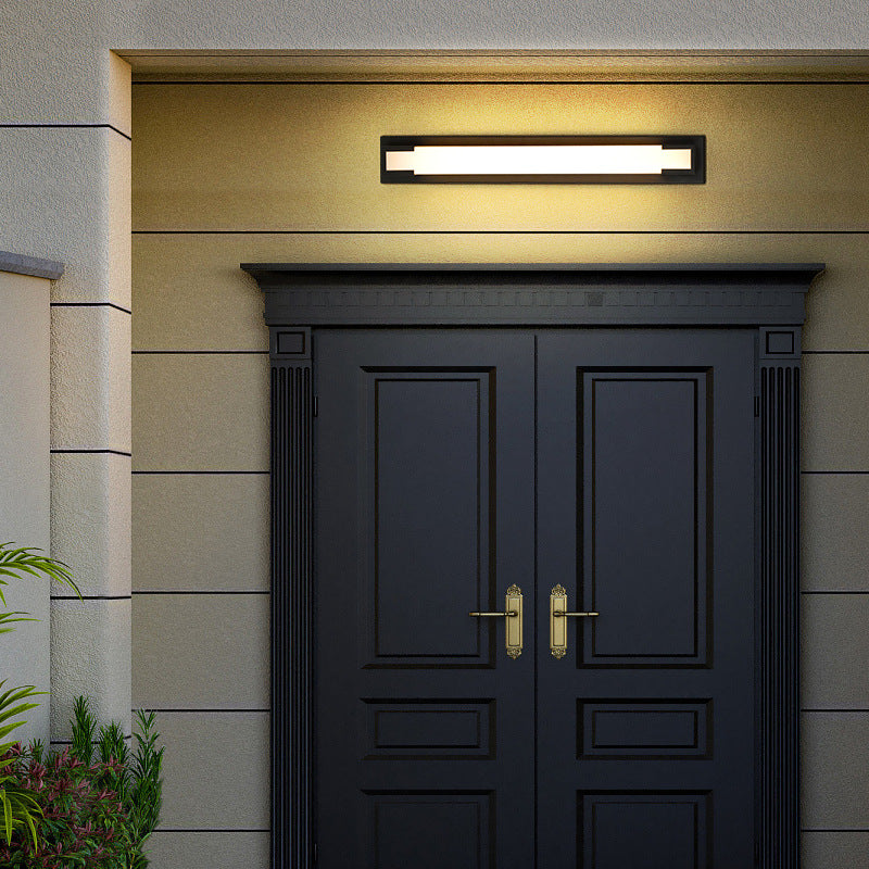 Stainless Steel Acrylic Rectangular LED Wall Sconce Lamp