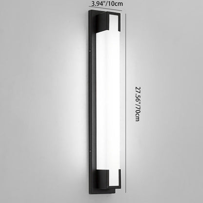 Stainless Steel Acrylic Rectangular LED Wall Sconce Lamp