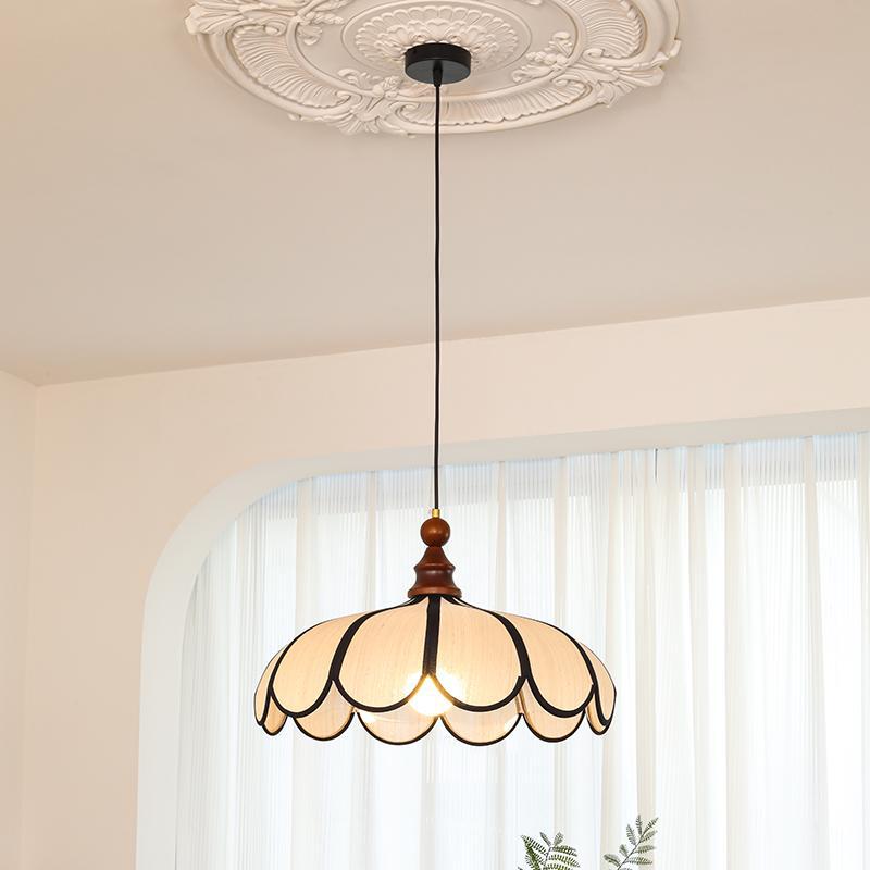 Traditional Wood Pendant Light