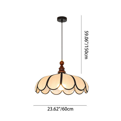 Traditional Wood Pendant Light