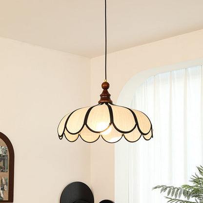 Traditional Wood Pendant Light