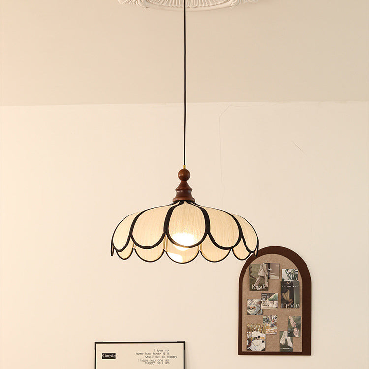 Traditional Wood Pendant Light