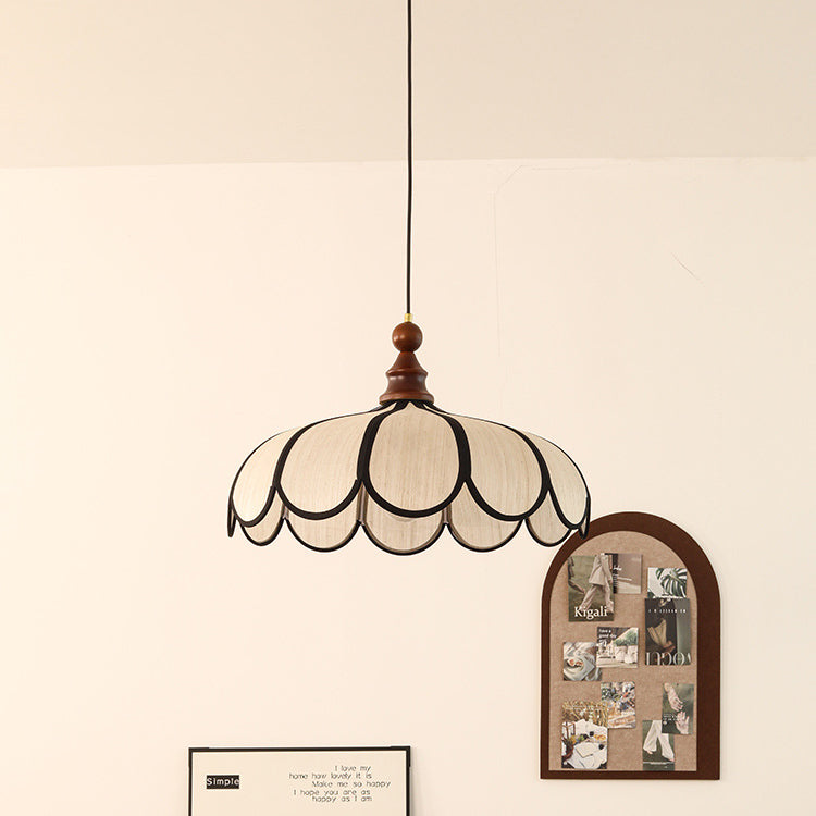 Traditional Wood Pendant Light