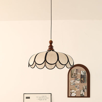 Traditional Wood Pendant Light