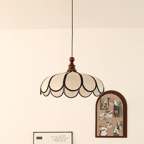 Traditional Wood Pendant Light