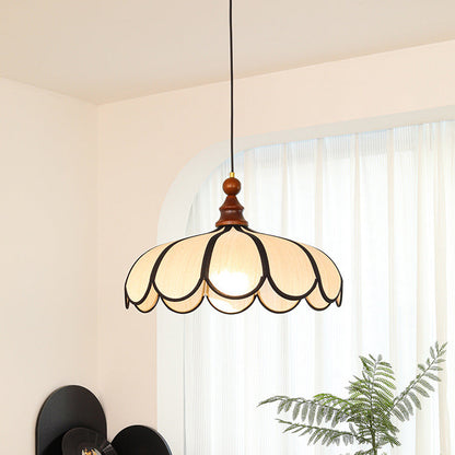 Traditional Wood Pendant Light