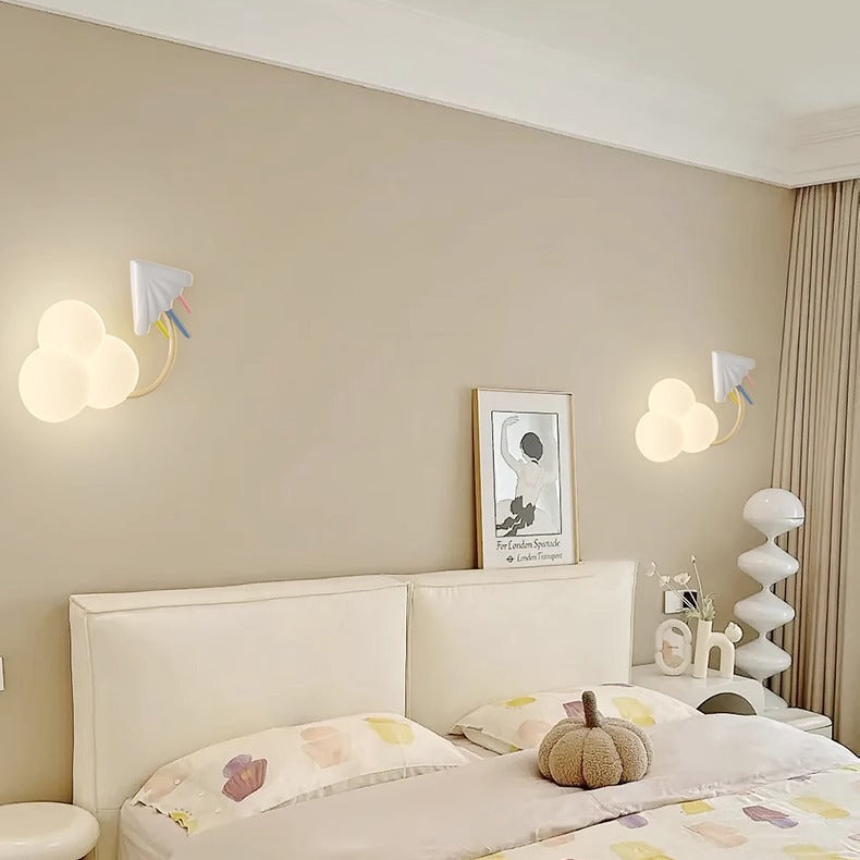 Creative Iron & Plastic Cloud-Shaped LED Wall Sconce Lamp