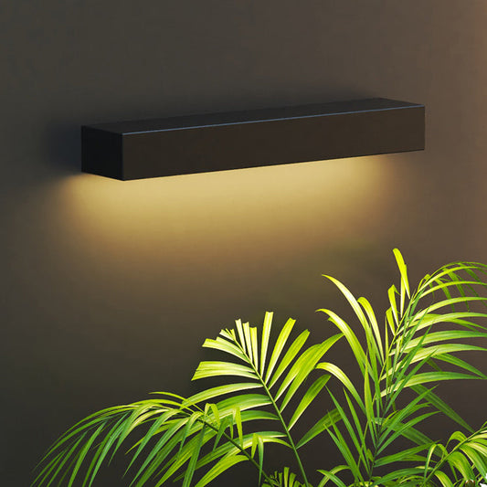 Aluminum And Glass Rectangular LED Wall Sconce Lamp