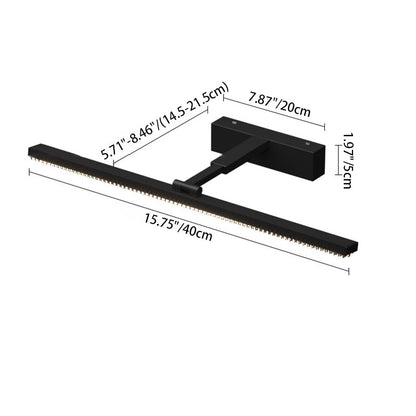 Adjustable Rectangular LED Vanity Light Wall Sconce Lamp