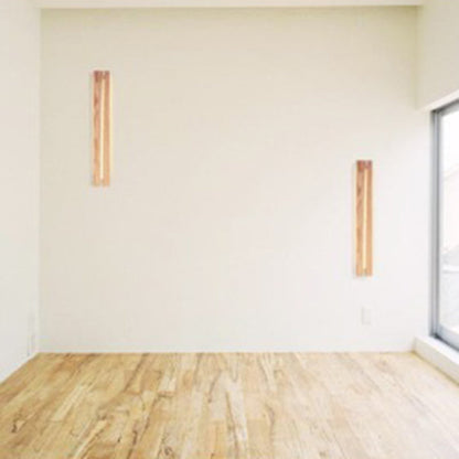 Nordic Solid Wood Resin Rectangular LED Wall Sconce Lamp