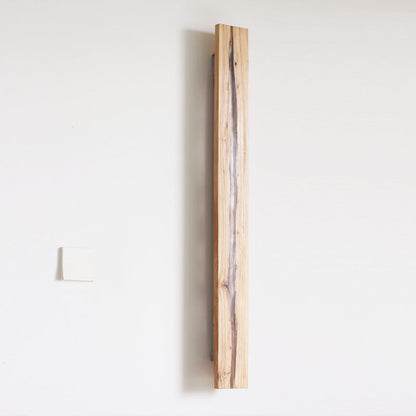 Nordic Solid Wood Resin Rectangular LED Wall Sconce Lamp