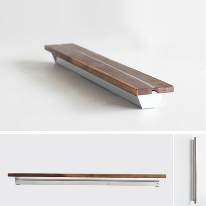Nordic Solid Wood Resin Rectangular LED Wall Sconce Lamp