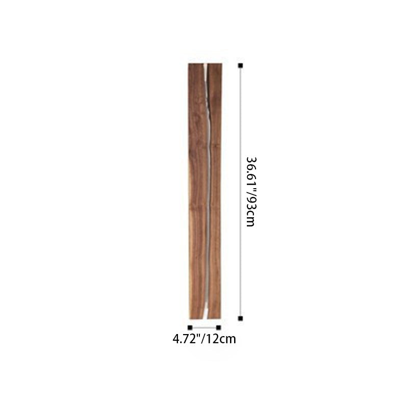 Nordic Solid Wood Resin Rectangular LED Wall Sconce Lamp