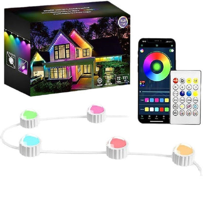 Permanent Outdoor Eaves LED Strip Lighting With App Control