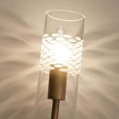 Brass Cylindrical Candelabra 1/2-Light Wall Sconce Lamp