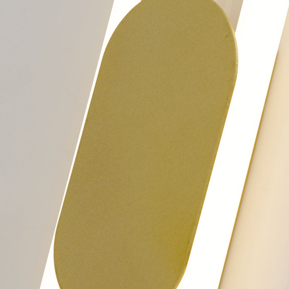 Nordic Metal & Silicone Oval LED Wall Sconce Lamp