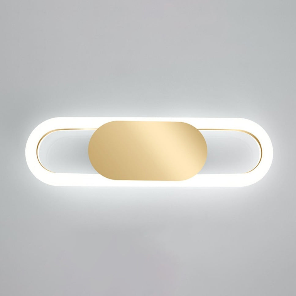 Nordic Metal & Silicone Oval LED Wall Sconce Lamp