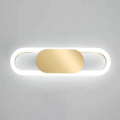 Nordic Metal & Silicone Oval LED Wall Sconce Lamp