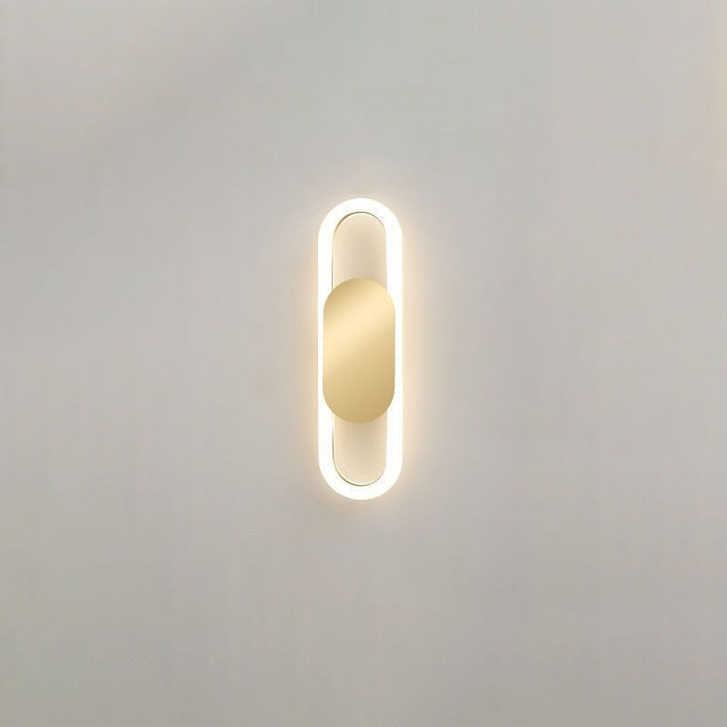 Nordic Metal & Silicone Oval LED Wall Sconce Lamp