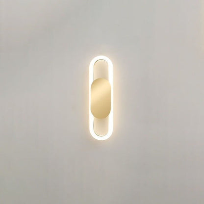 Nordic Metal & Silicone Oval LED Wall Sconce Lamp