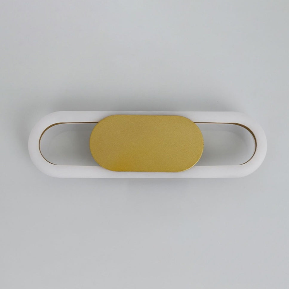 Nordic Metal & Silicone Oval LED Wall Sconce Lamp