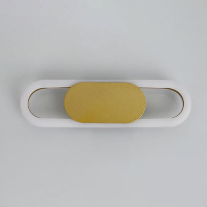 Nordic Metal & Silicone Oval LED Wall Sconce Lamp