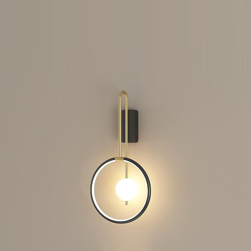 Nordic Metal & Acrylic Round LED Wall Sconce Lamp