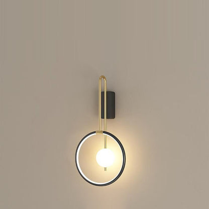 Nordic Metal & Acrylic Round LED Wall Sconce Lamp