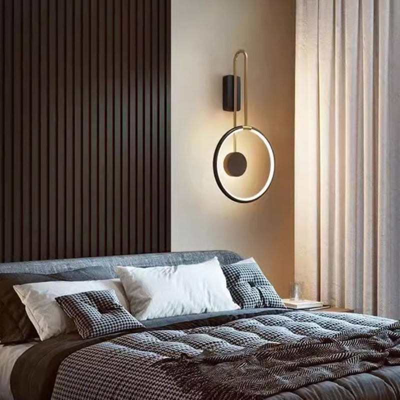 Nordic Metal & Acrylic Round LED Wall Sconce Lamp