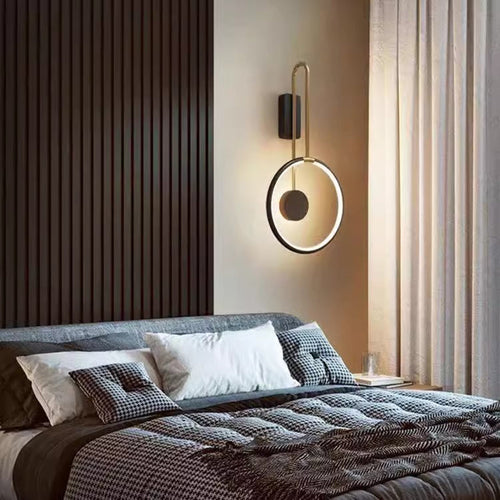 Nordic Metal & Acrylic Round LED Wall Sconce Lamp