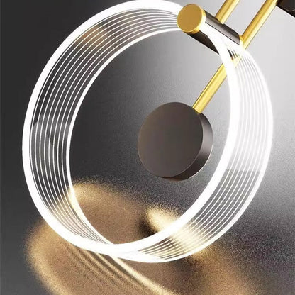 Nordic Metal & Acrylic Round LED Wall Sconce Lamp
