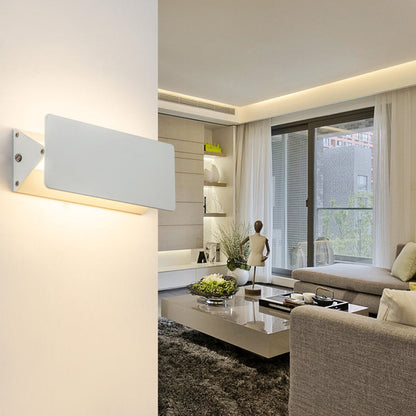 Modern Minimalist Aluminum Rectangular LED Wall Sconce Lamp