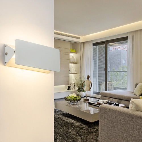 Modern Minimalist Aluminum Rectangular LED Wall Sconce Lamp