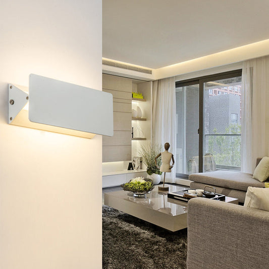 Modern Minimalist Aluminum Rectangular LED Wall Sconce Lamp