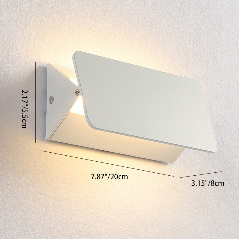 Modern Minimalist Aluminum Rectangular LED Wall Sconce Lamp