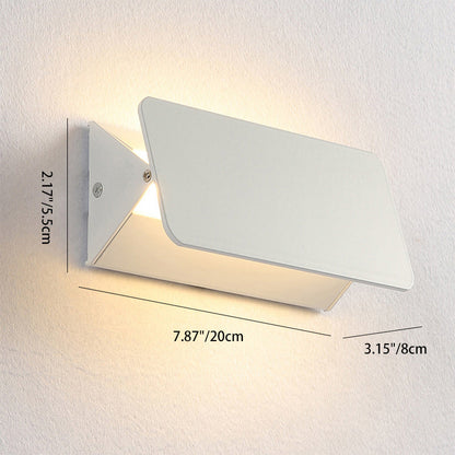 Modern Minimalist Aluminum Rectangular LED Wall Sconce Lamp