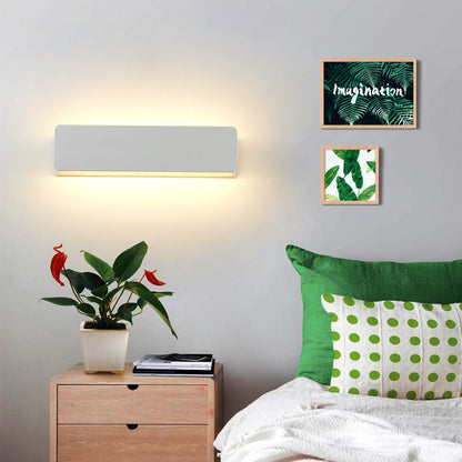 Modern Minimalist Aluminum Rectangular LED Wall Sconce Lamp