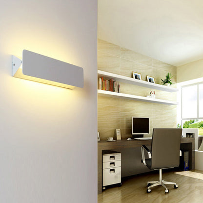 Modern Minimalist Aluminum Rectangular LED Wall Sconce Lamp