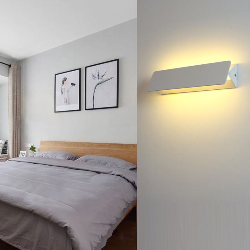 Modern Minimalist Aluminum Rectangular LED Wall Sconce Lamp