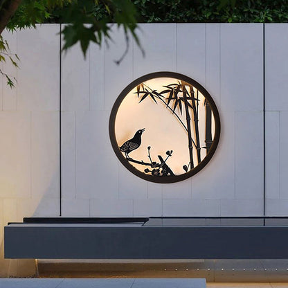 Modern Minimalist Iron & Acrylic Round LED Wall Sconce Lamp