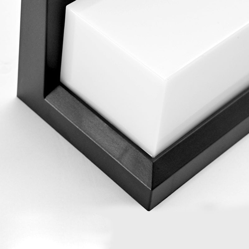Solar Plastic & PC Rectangular LED Wall Sconce Lamp