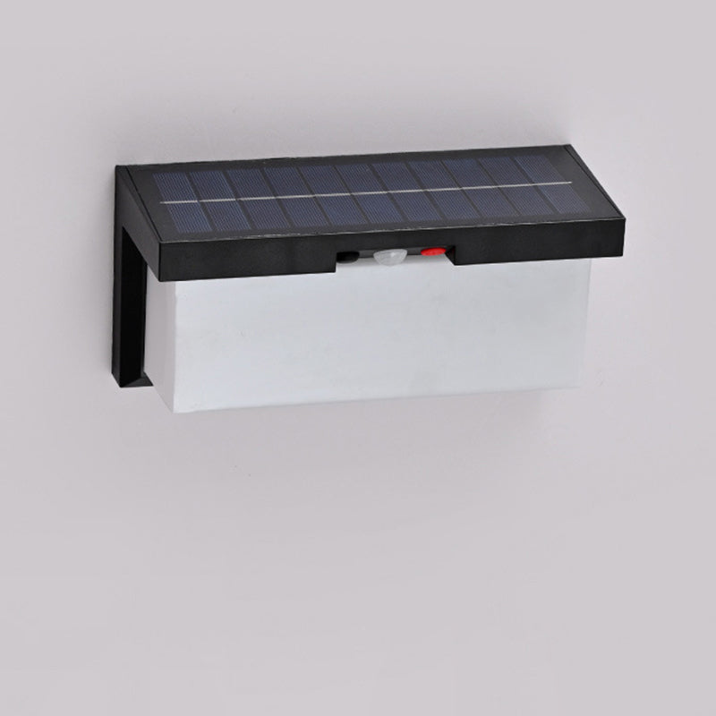 Solar Plastic & PC Rectangular LED Wall Sconce Lamp