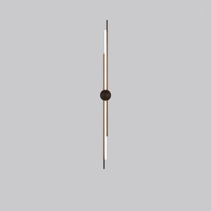 Minimalist Brass And Acrylic Linear LED Wall Sconce Lamp