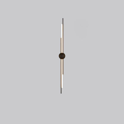 Minimalist Brass And Acrylic Linear LED Wall Sconce Lamp