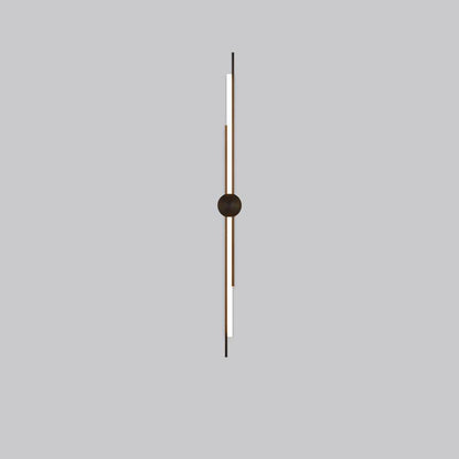Minimalist Brass And Acrylic Linear LED Wall Sconce Lamp