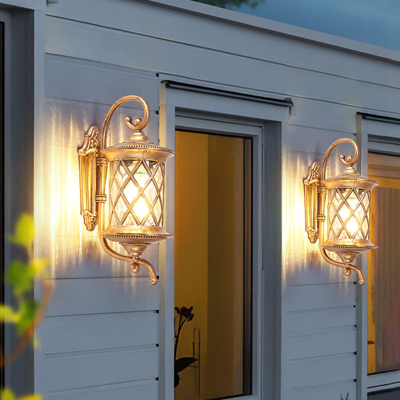 Aluminum Cylindrical 1-Light Waterproof Wall Sconce Lamp