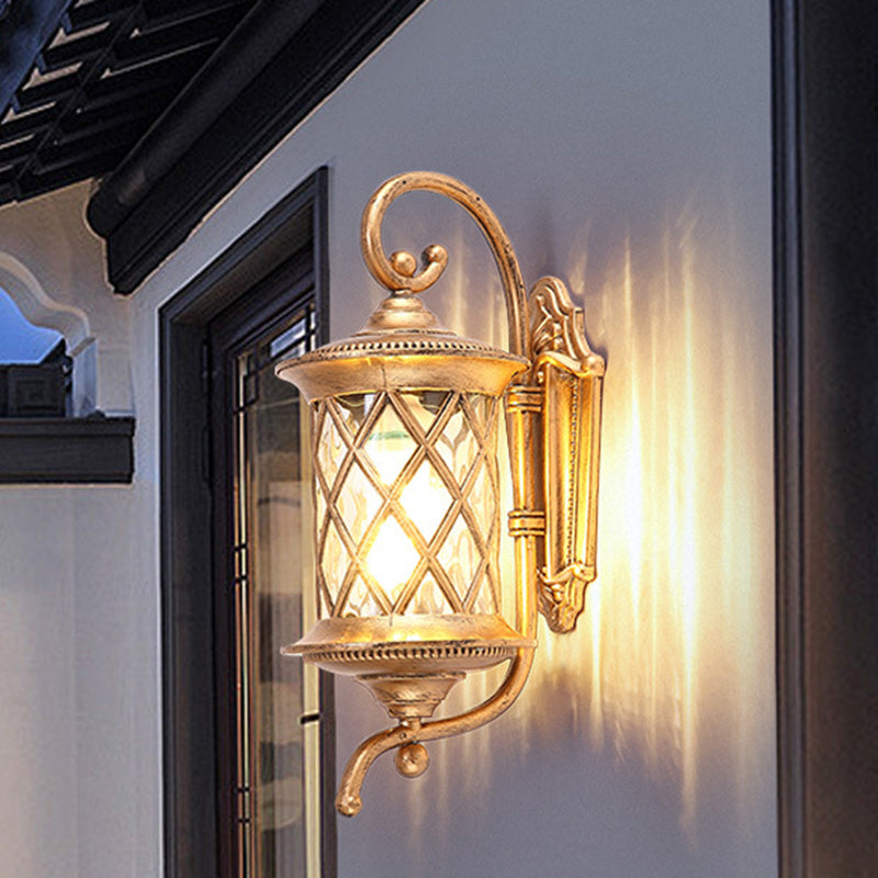 Aluminum Cylindrical 1-Light Waterproof Wall Sconce Lamp